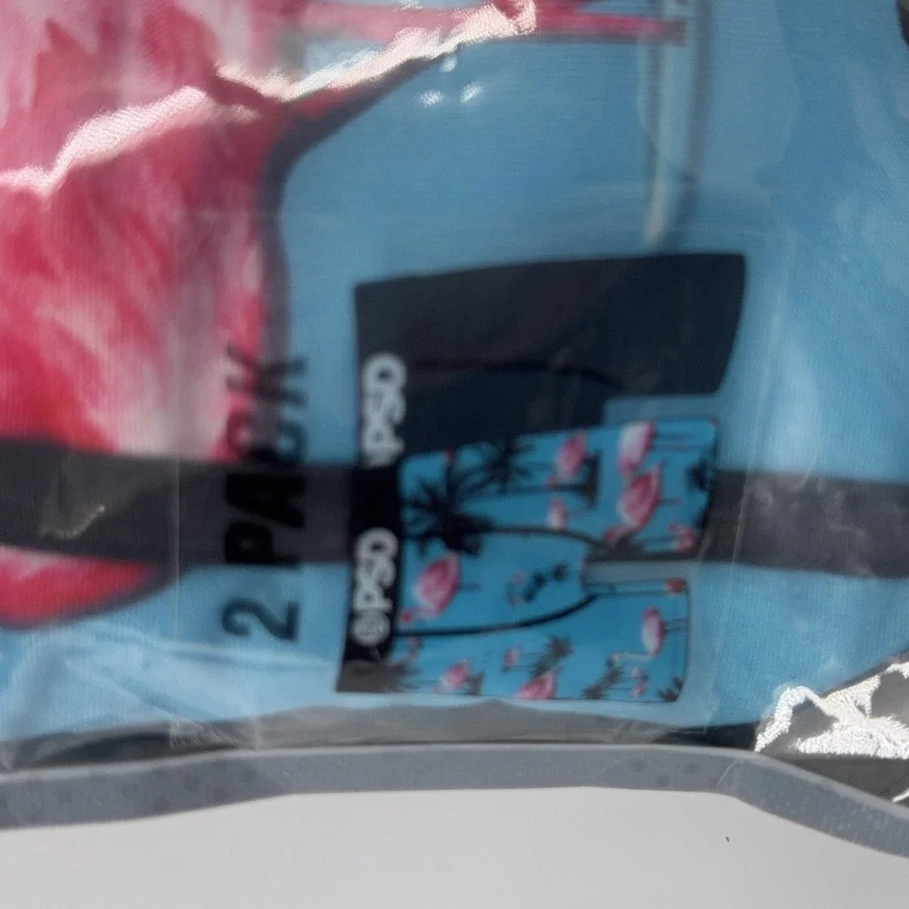 BLUE FLAMINGO Men's Underwear XXL 2‎ Pack Flamingo Palm Tree Design